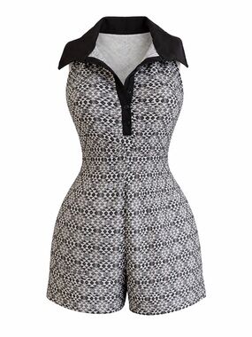 Heart & Heels Geometric Romper – Size M